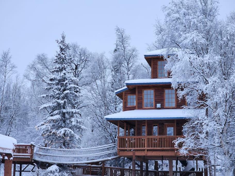 The Eagle'S Nest Treehouse Cabin 팔머 외부 사진